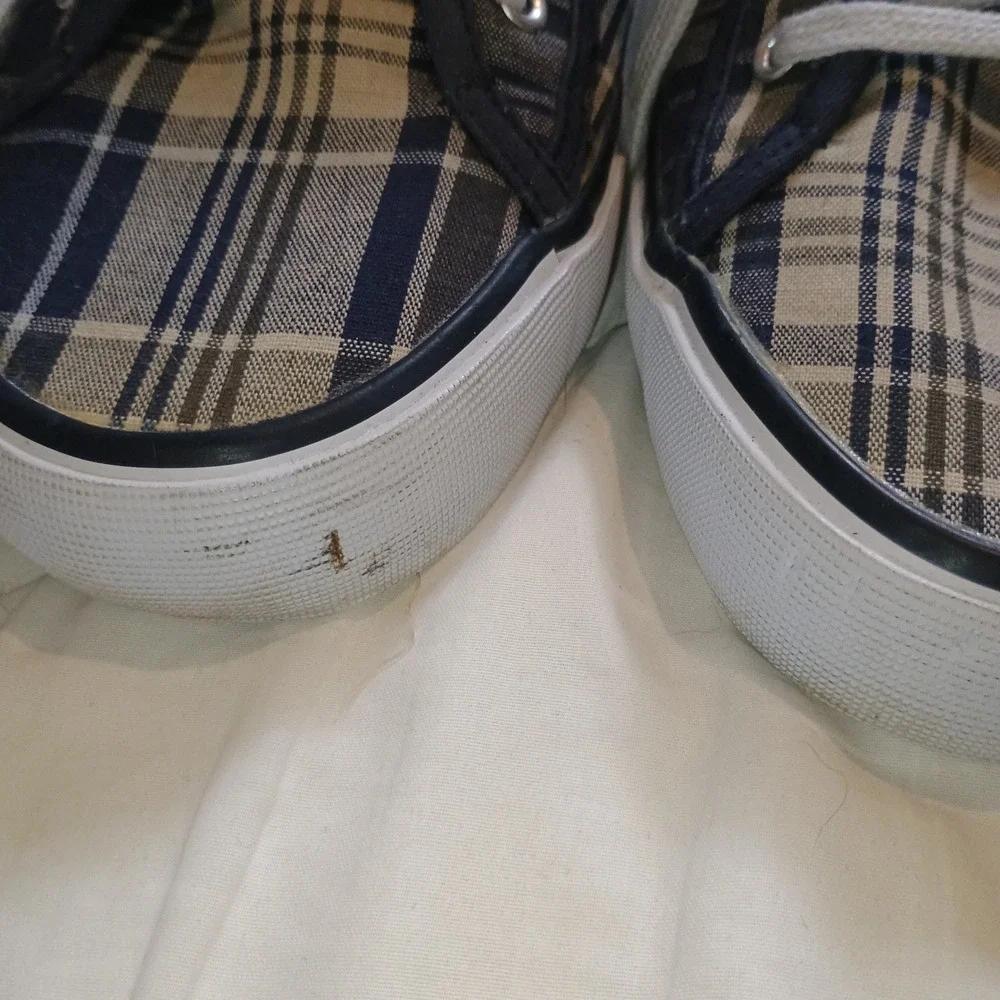 Tommy Hilfiger Plaid Canvas Low‎ Top Lace Up Sneakers Women's Casual Shoes - Picture 3 of 11